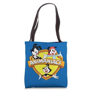 animaniacs yakko, wakko and dot tote bag