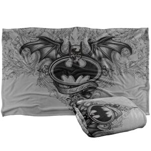 batman winged logo silky touch super soft throw blanket 36″ x 58″,winged logo