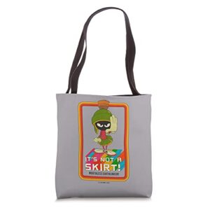 looney tunes marvin martian not a skirt tote bag