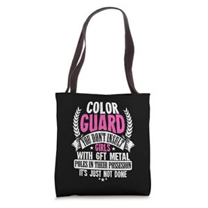 color guard gift for a colorguard tote bag