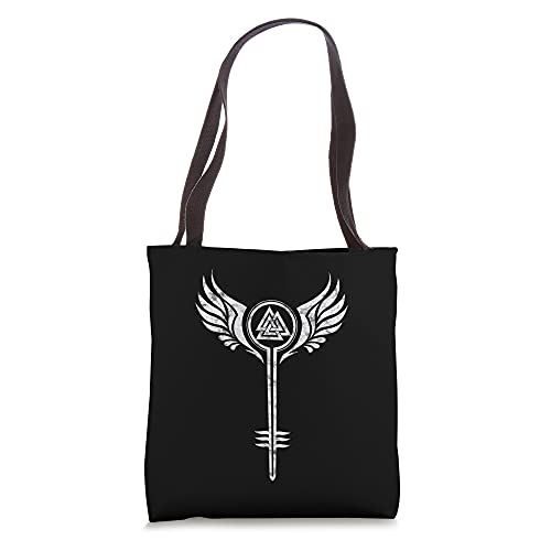 Valkyrie Symbol, Odin Valknut, Shieldmaiden, Viking, Warrior Tote Bag