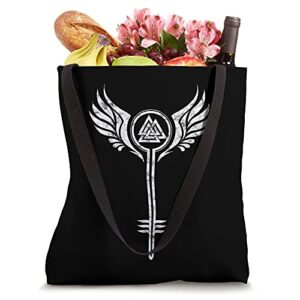 Valkyrie Symbol, Odin Valknut, Shieldmaiden, Viking, Warrior Tote Bag