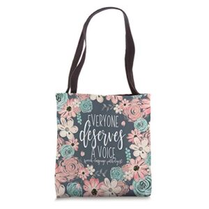 SLP Gift For Speech-Language Pathologist Tote Bag