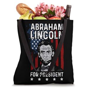 Lincoln For President - Abe Lincoln Tote Bag