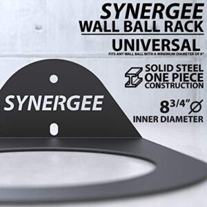 Synergee Wall Ball Rack. Wall Mounted Storage Rack for Medicine Balls, Wall Balls and Slam Balls. Wall Mounted Storage for Home and Commercial Gyms.