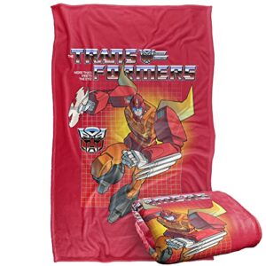 transformers hot rod silky touch super soft throw blanket 36″ x 58″