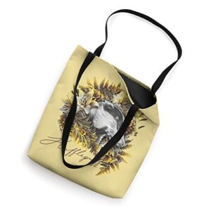 Harry Potter Hufflepuff Floral Badger Mascot Tote Bag