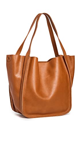 Madewell Women's Sydney Tote, Burnished Caramel, Brown, Tan, One Size