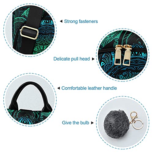 ALAZA Sea Turtlelotuses Mandala Boho Outdoor Backpack School Bags for Woman Ladies