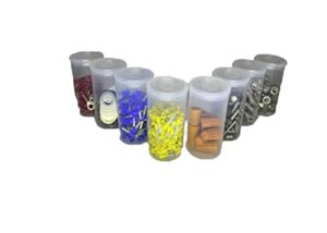 evo plastics| 10 pack of dram 30 squeeze pop tops – usa made – ships same day! (clear)