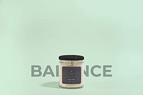 Green Tea Aromatic Candle - Ixara Wellness Balance - Perfect for Decorating and Aromatizing, Ideal for a Relaxing Environment - Perfect Candle for Home Office