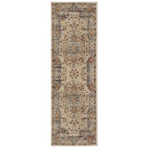 superior area rugs, 2′ 7″ x 8′, beige