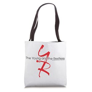 the young & the restless full color logo tote bag