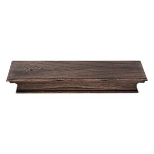 novasolo halifax mindi wood floating wall shelf – long in black wash