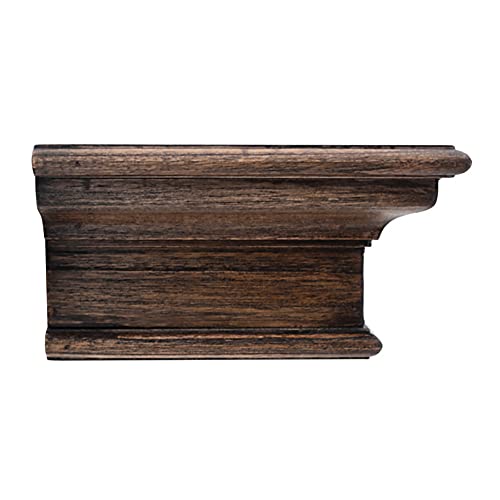 NovaSolo Halifax Mindi Wood Floating Wall Shelf - Long in Black Wash