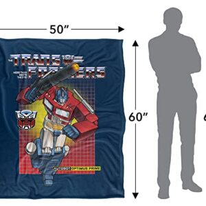 Transformers Optimus Prime Silky Touch Super Soft Throw Blanket 50" x 60"