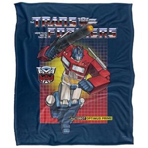 Transformers Optimus Prime Silky Touch Super Soft Throw Blanket 50" x 60"