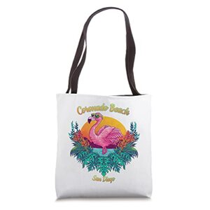 coronado beach souvenir – san diego reminder tote bag