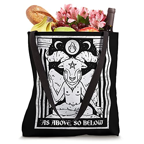 Baphomet Occult As Above So Below Satan Devil Satanist Tote Bag