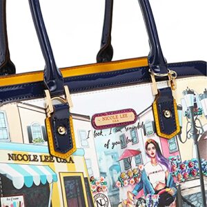 Nicole Lee Cozy Street in Milan Large Satchel