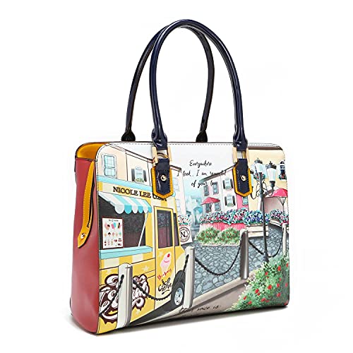 Nicole Lee Cozy Street in Milan Large Satchel