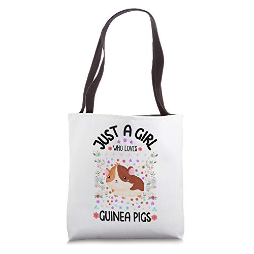 Kids Funny Guinea Pig Gift Just A Girl Who Loves Guinea Pigs Tote Bag