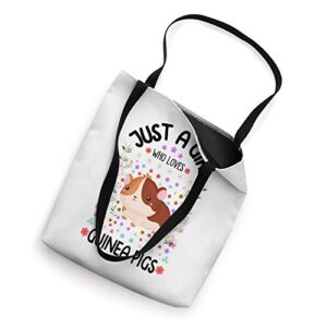 Kids Funny Guinea Pig Gift Just A Girl Who Loves Guinea Pigs Tote Bag