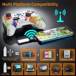 EasySMX Wireless 2.4g Gaming Controller Support PC Steam and PS3, Android, Vista, TV Box Portable Gaming Joystick Gamepad