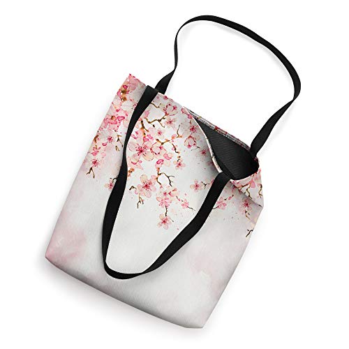 Japan Pink Flower Gift Sakura Florist Anime Cherry Blossom Tote Bag