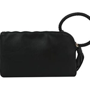 Clutch Wristlet Evening Bags Purse Wallet For Women, Vegan Leather by Metro Muse (Black) Small