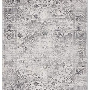 United Weavers of America, Austin Clark Blue Accent Rug Classic Indoor Rug with Jute Backing. Transitional Rugs, Grey, 1'11" x 3' (4540 20472 24)