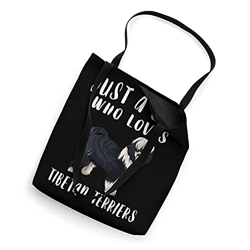 Im Just A Girl Who Loves Tibetan Terriers Dog Lover Tote Bag