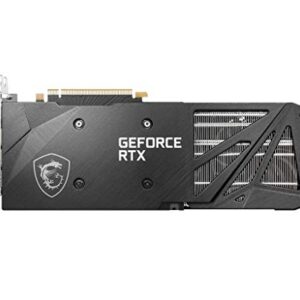 MSI Gaming GeForce RTX 3060 12GB 15 Gbps GDRR6 192-Bit HDMI/DP PCIe 4 Torx Triple Fan Ampere OC Graphics Card (RTX 3060 Ventus 3X 12G OC)