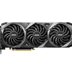 MSI Gaming GeForce RTX 3060 12GB 15 Gbps GDRR6 192-Bit HDMI/DP PCIe 4 Torx Triple Fan Ampere OC Graphics Card (RTX 3060 Ventus 3X 12G OC)