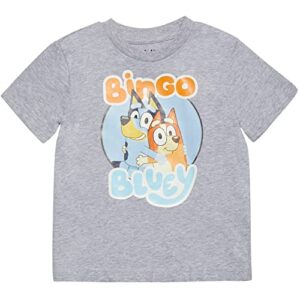 bluey bingo little boys graphic t-shirt [colortag1] 5-6 grey