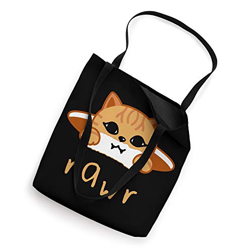 Rawr Cat Vampire Funny Cute Kitty Pussycat Kitten Gift Tote Bag