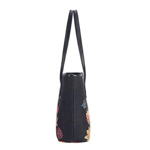 Signare Tapestry Shoulder Bag Tote Bag for Women with Travel or Work Tote Bags for Women With Still Flower Design|COLL-ART-AB-STILL