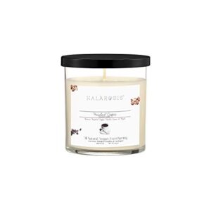 halarosis soy candles – long burning coffee candle – burns up to 45 hours – gift for birthday, housewarming & special events – cotton wick candles for home scented (hazelnut coffee 8.5 oz)
