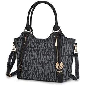 mkf collection crossbody tote bag for women – pu leather top-handle satchel shoulder handbag