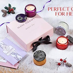 Aromatherapy Candle Gift Set for Women - 6-Piece Scented Candles, Ideal for Mom, Sister, Daughter, Perfect for Birthdays, Mother's Day, and Special Occasions - Relaxing and Delightful Fragrances