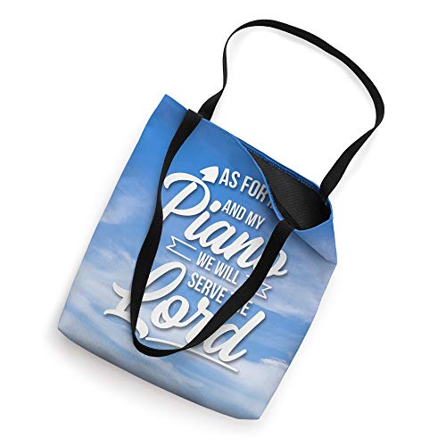 Christian Piano Player Design, Serve The Lord Pianist Gift Tote Bag