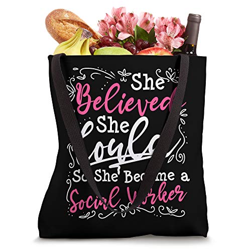 Social Work MSW Graduation Gift Masters Degree Worker Tote Bag