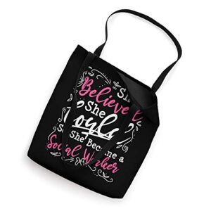 Social Work MSW Graduation Gift Masters Degree Worker Tote Bag