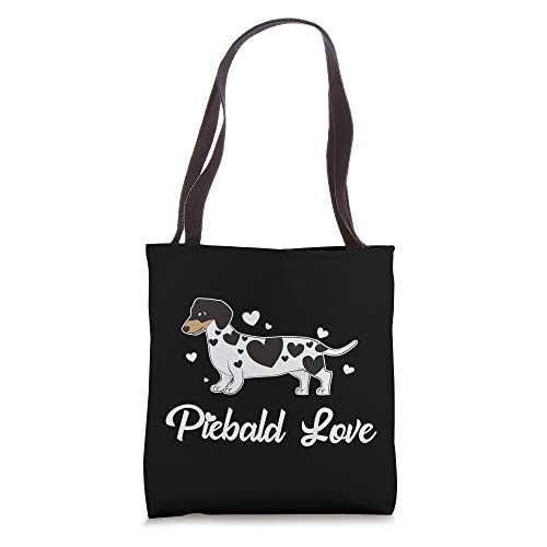 Piebald Love Wiener Dog Puppy Passion Tote Bag