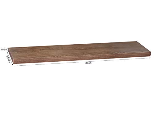 DAVEE Modern and Contemporary JD Walnut Floating Shelf，Perfect for Bedroom, Bathroom, Living Room and Kitchen Decoration