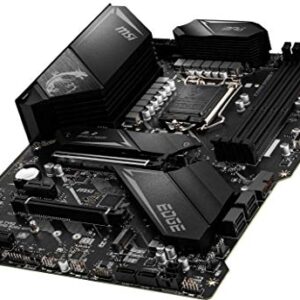 MSI MPG Z490 GAMING EDGE WIFI ATX Gaming Motherboard (10th Gen Intel Core, LGA 1200 Socket, DDR4, CF, Dual M.2 Slots, USB 3.2 Gen 2, Wi-Fi 6, DP/HDMI, Mystic Light RGB)