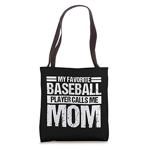 My Favorite Baseball Player Calls Me Mom Sport Tote Bag