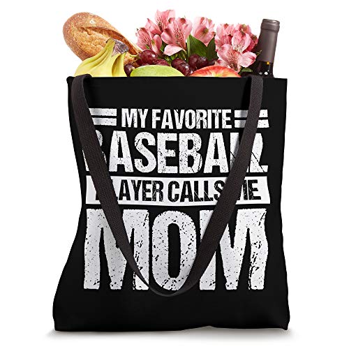 My Favorite Baseball Player Calls Me Mom Sport Tote Bag