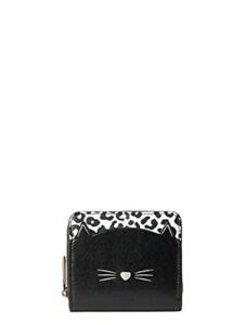 kate spade new york meow cat small zip around wallet