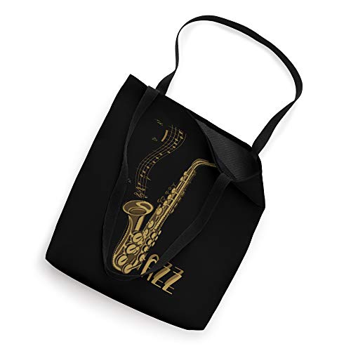 Jazz Music Gift For Jazz Lovers Jazz Fans Saxophone Players Tote Bag